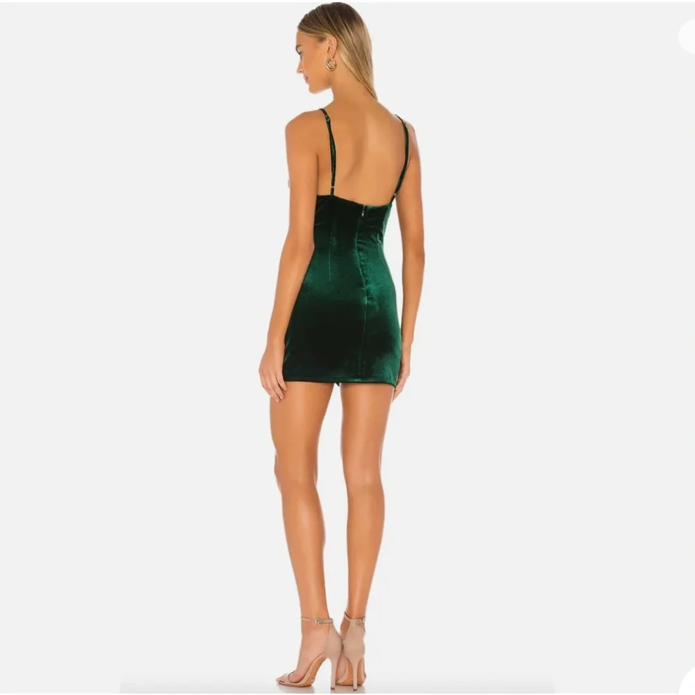 Lovers + Friends Green Velvet Mini Dress - Picture 4 of 10